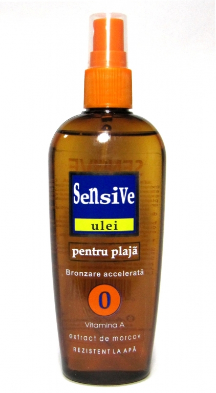 Ulei plaja accelerare bronz spf0 morcov 150ml - SENSIVE