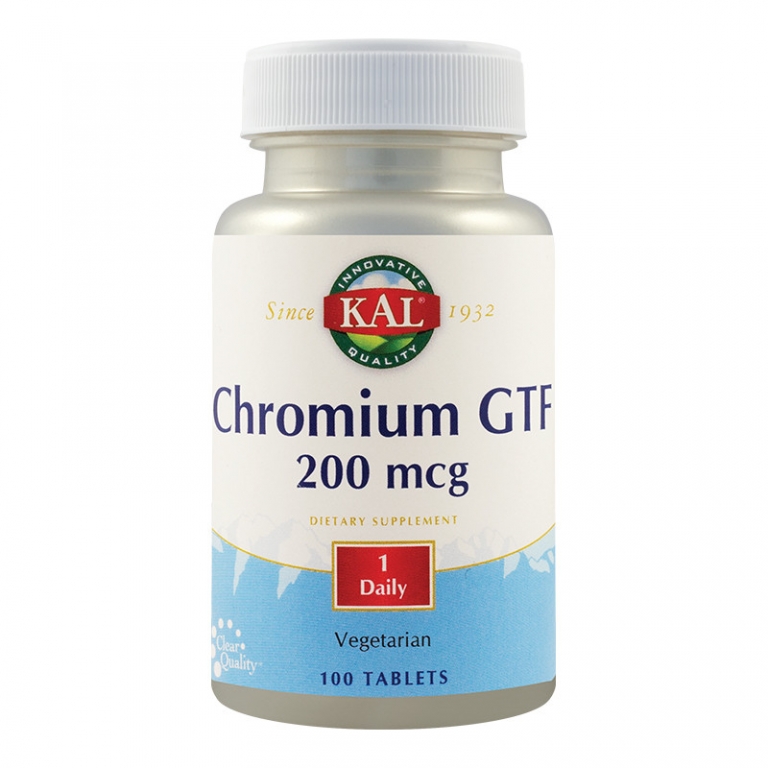 Chromium GTF 200mcg 100cp - KAL