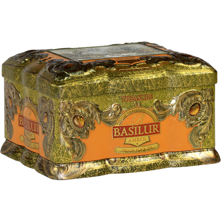 Ceai negru ceylon Treasure Amber cutie 100g - BASILUR
