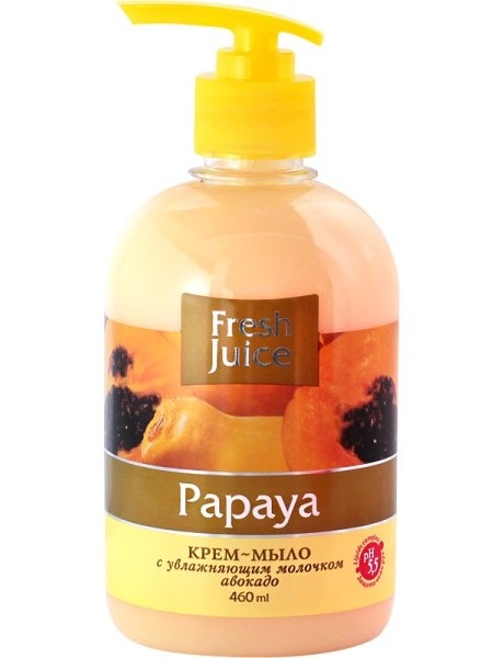 Sapun lichid maini ulei avocado papaya 460ml - FRESH JUICE