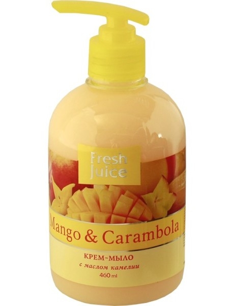 Sapun lichid maini ulei camellia mango carambola 460ml - FRESH JUICE