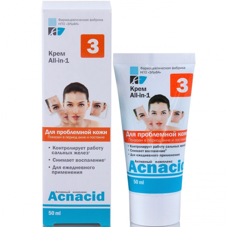 Crema all in 1 sebum control ten acneic Acnacid 50ml - ELFA PHARM