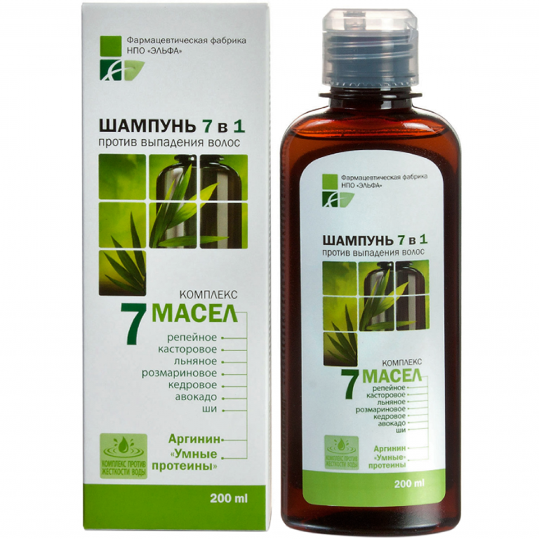 Sampon 7in1 Imp Caderii Parului Arginina Proteine 7uleiuri 200ml - Elfa Pharm