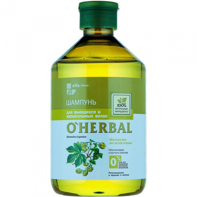 Sampon emolient par cret rebel 500ml - O`HERBAL