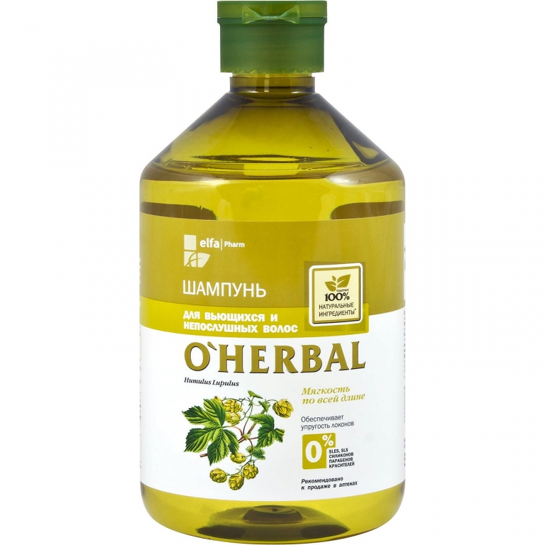 Sampon emolient par cret rebel 500ml - O`HERBAL