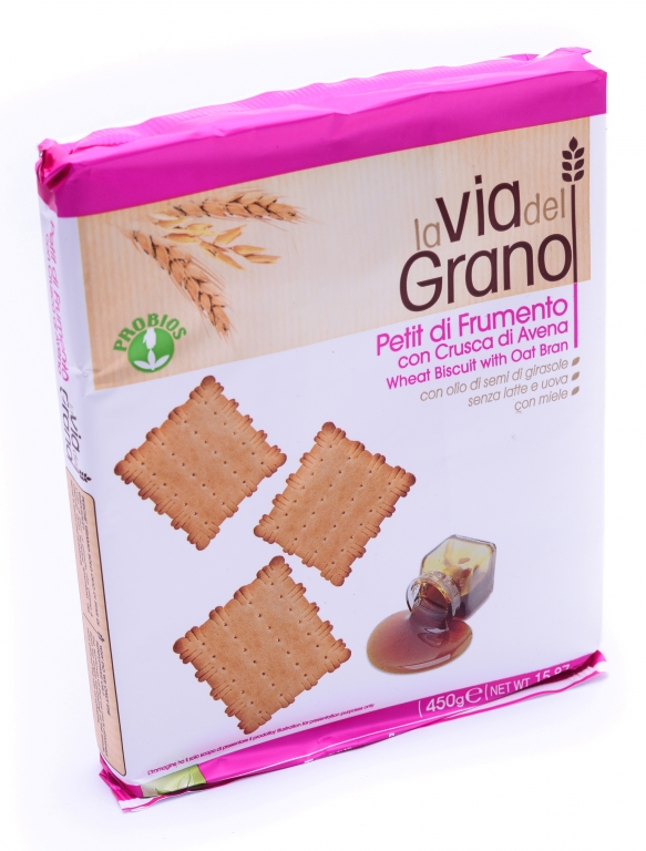 Biscuiti petit grau tarate ovaz eco 450g - PROBIOS