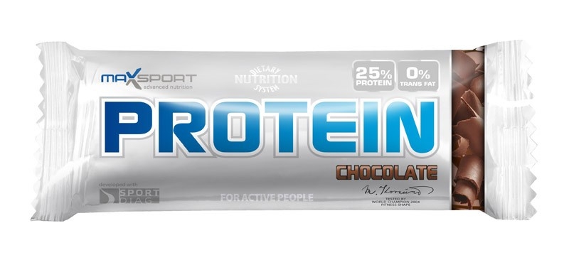 Baton proteic ciocolata 60g - MAXSPORT