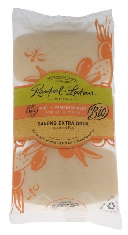 Sapun oval miere grepfrut 3x150g - RAMPAL LATOUR