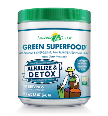 Pulbere Green Superfood alkalize & detox 240g - AMAZING GRASS