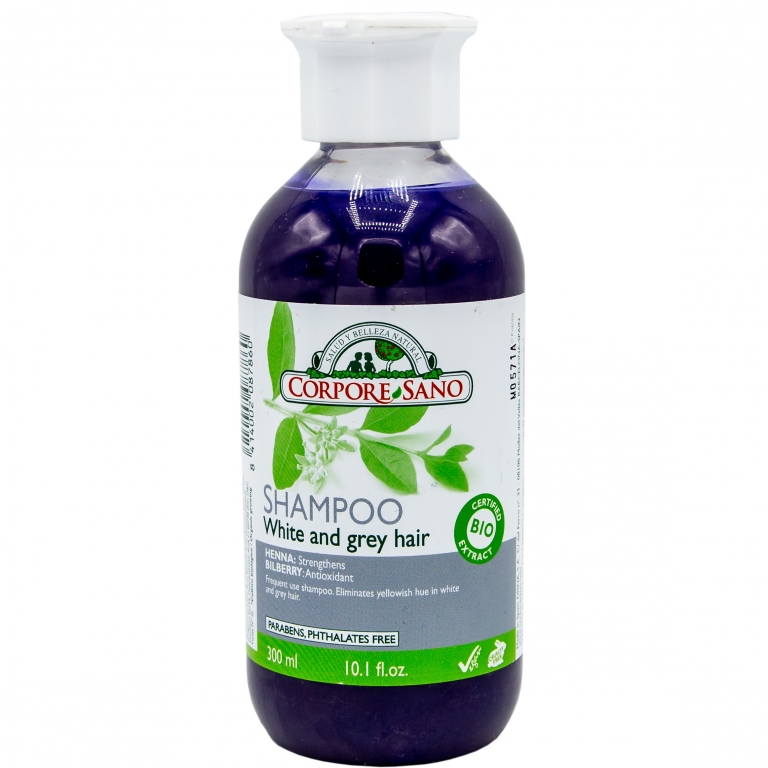 Sampon henna par alb grizonat 300ml - CORPORE SANO