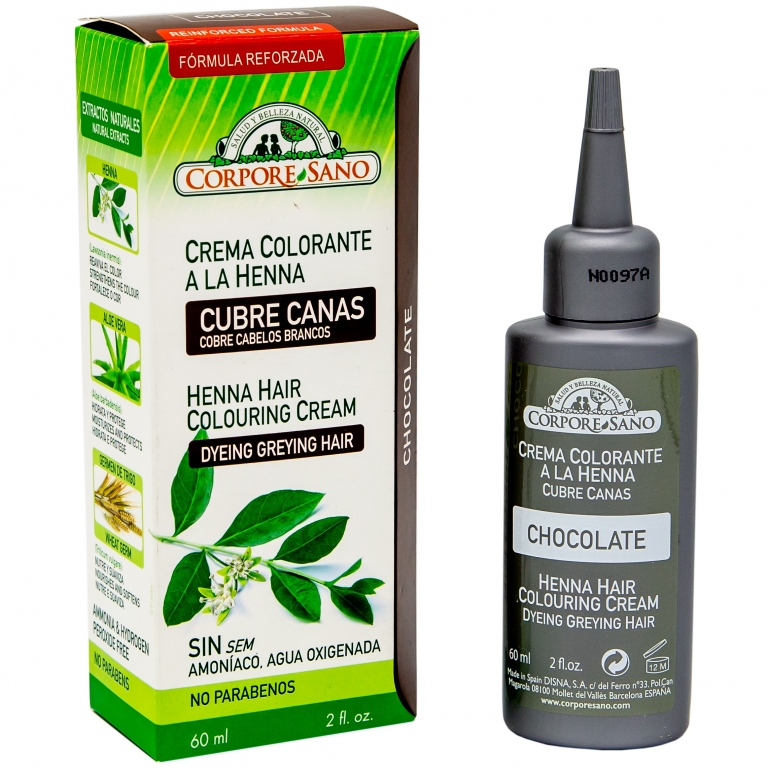 Crema coloranta henna ciocolatiu 60ml - CORPORE SANO