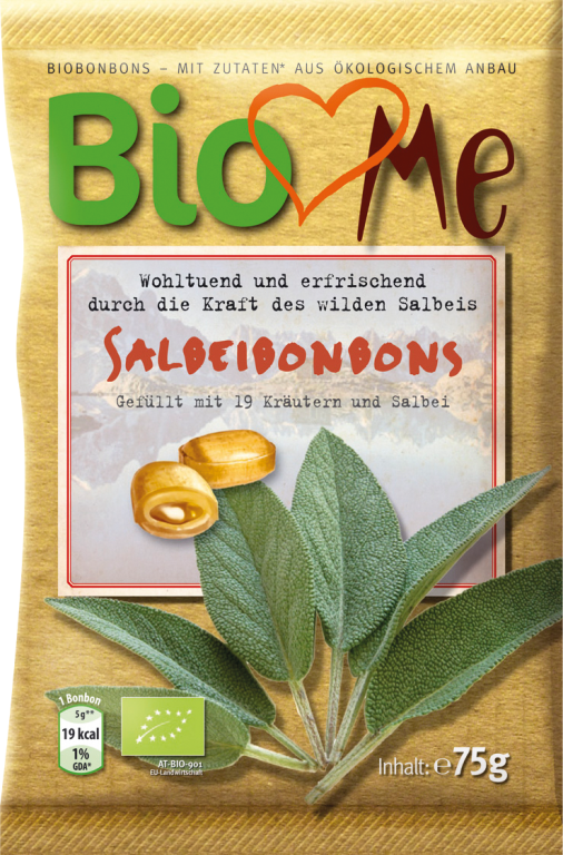 Bomboane salvie eco 75g - BIO LOVES ME