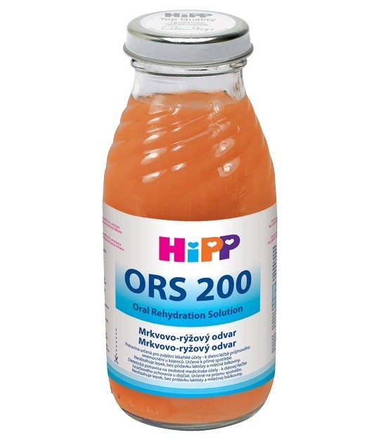 Suc rehidratare morcov orez ORS 200 bebe +6luni 200ml - HIPP