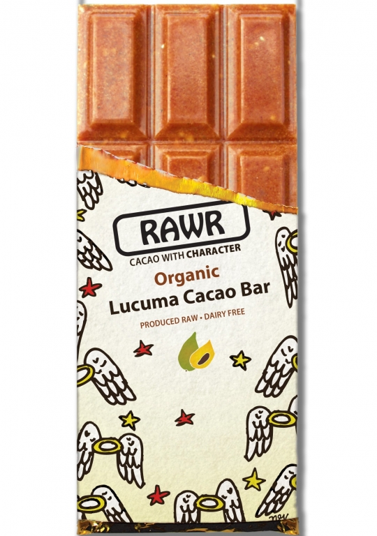Ciocolata neagra 46%cacao lucuma raw eco 60g - RAWR