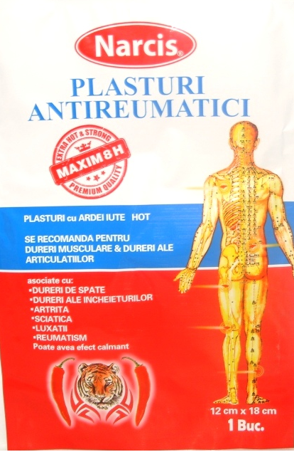 Plasture antireumatic hot strong {6x9cm} 1b - NARCIS
