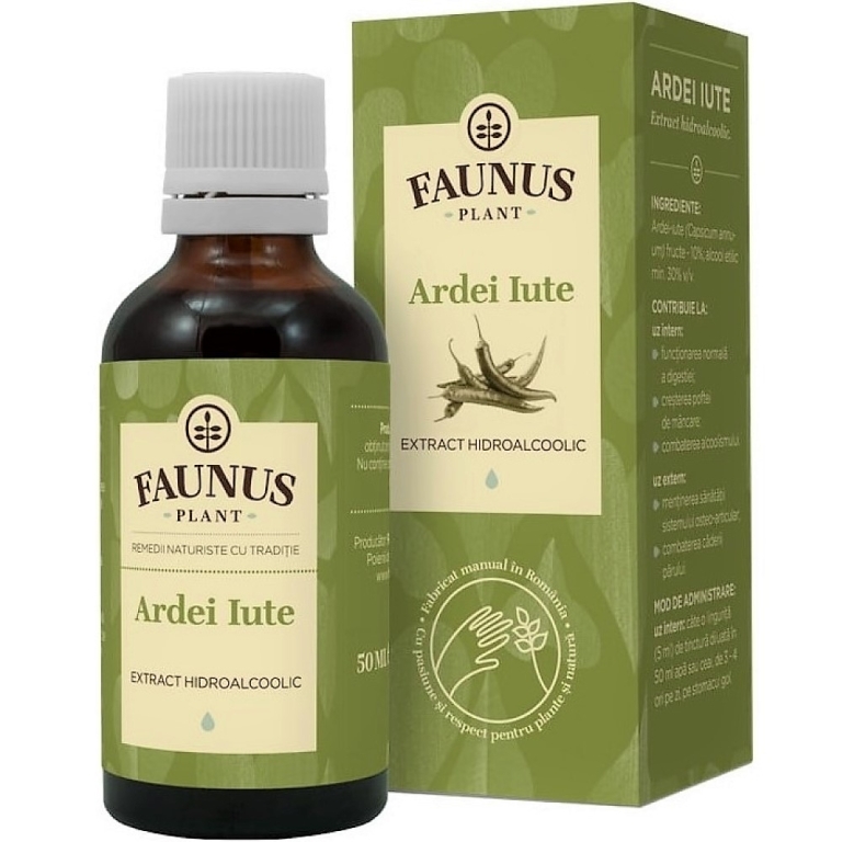 Tinctura ardei iute 50ml - FAUNUS PLANT
