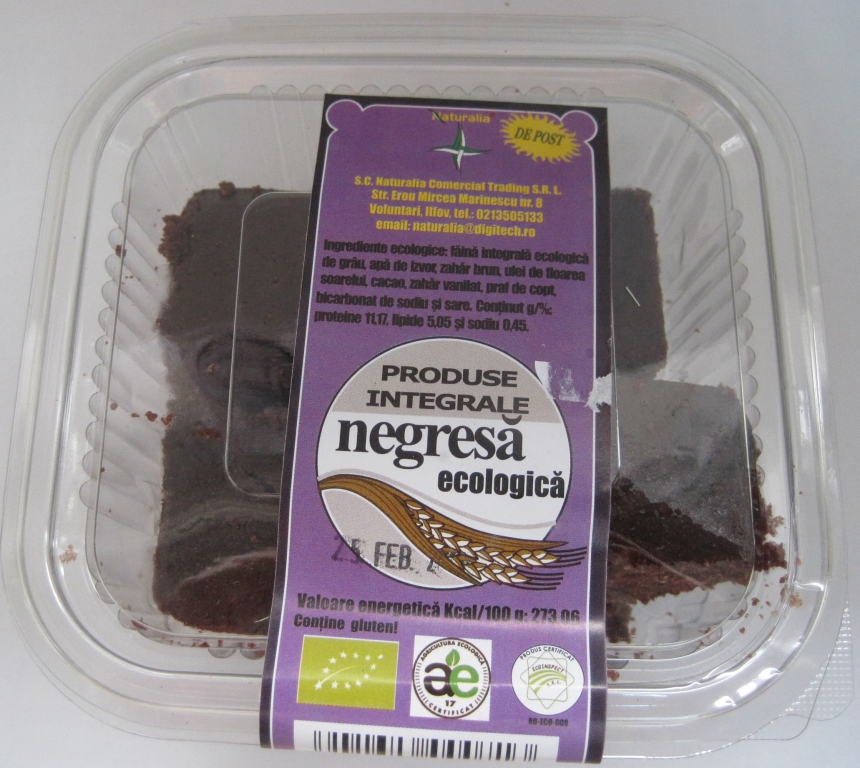 Negrese integrale de post eco 170g - NATURALIA