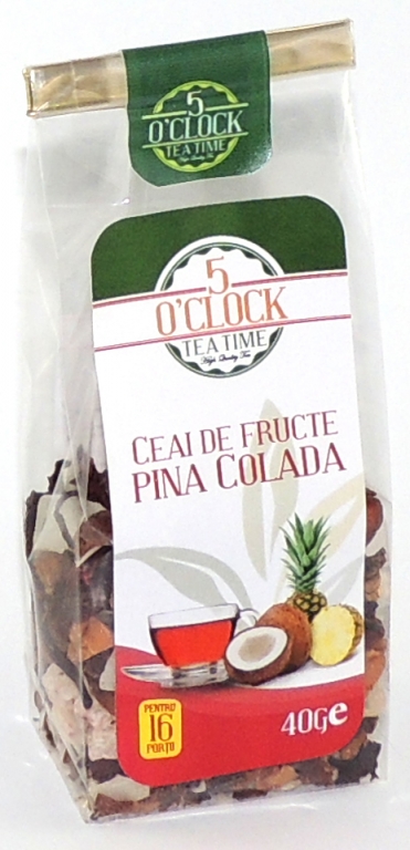 Ceai fructe Pina Colada 40g - 5 O`CLOCK