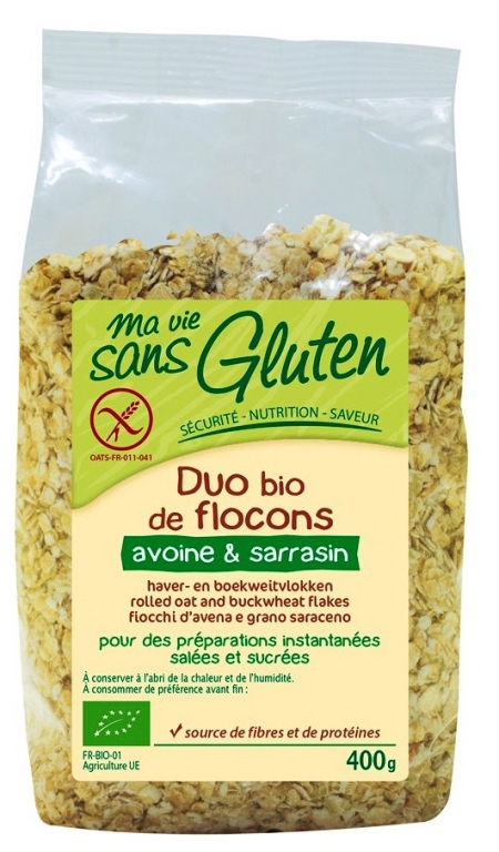 Fulgi ovaz hrisca fara gluten eco 400g - MA VIE SANS GLUTEN