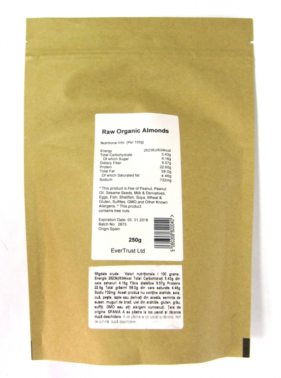 Migdale crude necojite 250g - EVERTRUST
