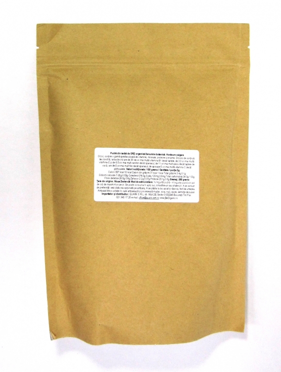 Pulbere iarba orz verde raw organic 250g - EVERTRUST