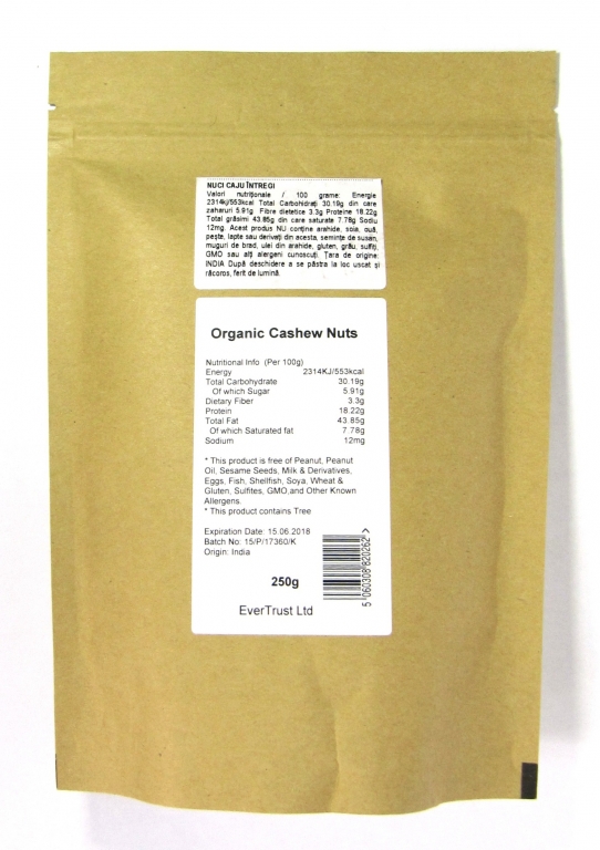 Caju crud 250g - EVERTRUST