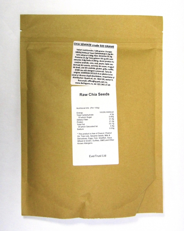 Seminte chia 500g - EVERTRUST