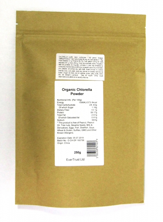 Pulbere chlorella 250g - EVERTRUST