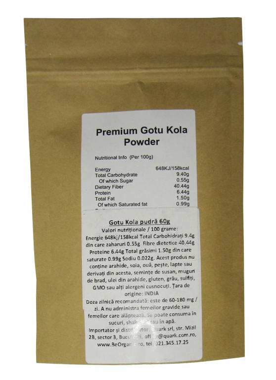 Pulbere gotu kola 60g - EVERTRUST