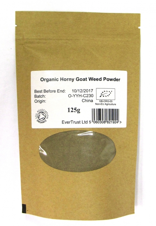 Pulbere horny goat weed raw 125g - EVERTRUST