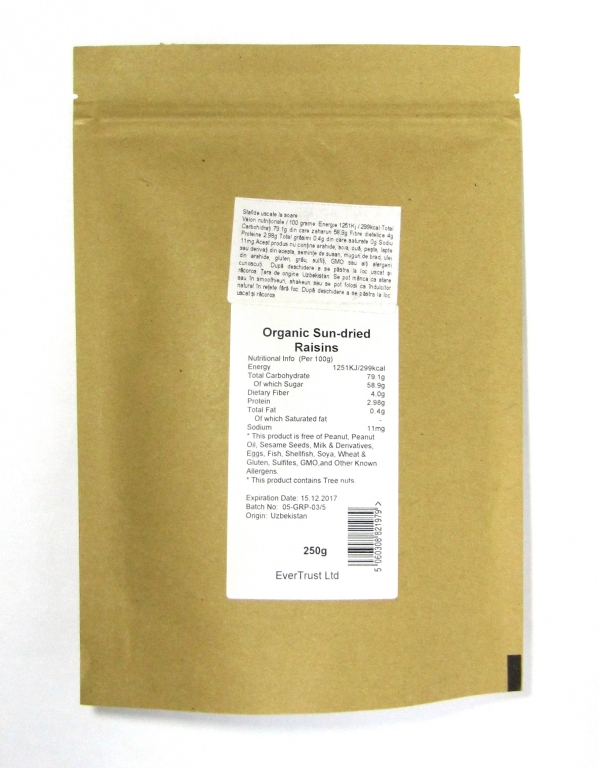 Stafide brune 250g - EVERTRUST