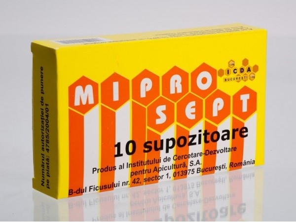 Supozitoare Miprosept 10x1g - INSTITUT APICOL
