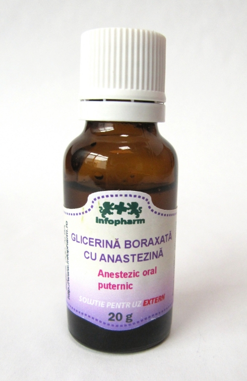 Glicerina boraxata anestezina 20g - INFOPHARM