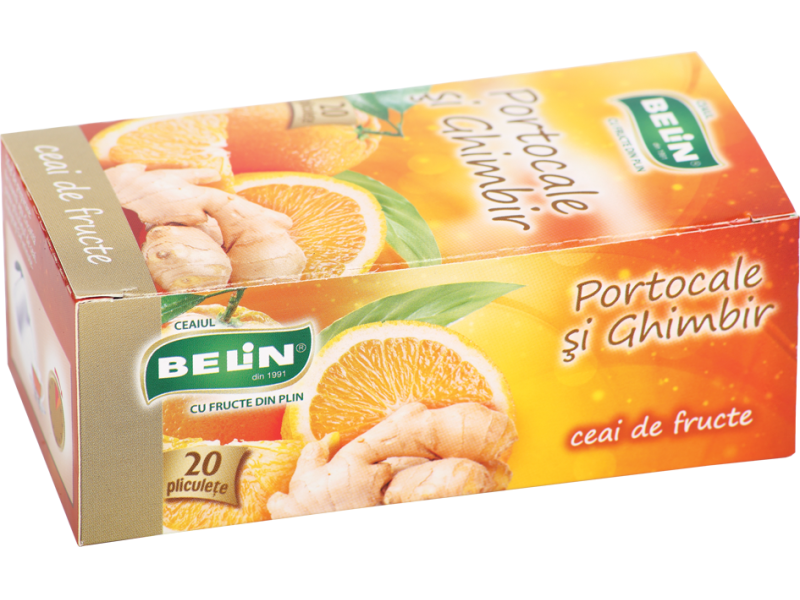 Ceai cu portocale ghimbir 20dz - BELIN