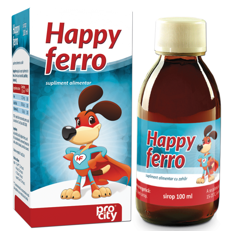 Sirop Happy Ferro copii +1an Alinan 100ml - FITERMAN