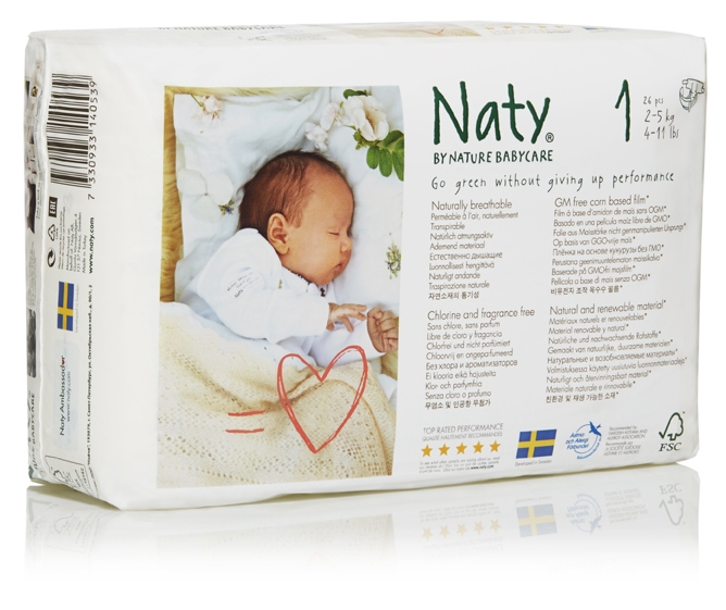 Scutece eco nr1 {2~5kg} 26b - NATY