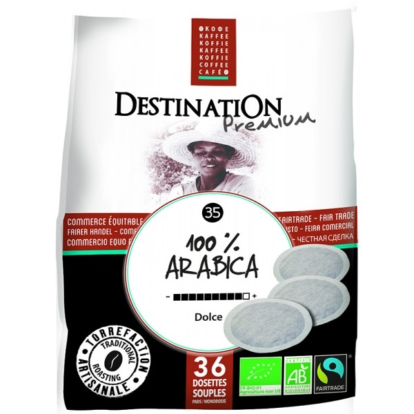 Cafea pad arabica nr35 fairtrade 36x7g - DESTINATION