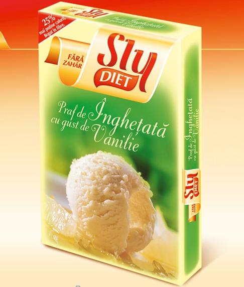 Praf inghetata vanilie dietetica 2x23g - SLY NUTRITIA