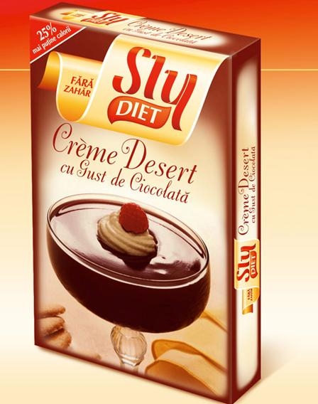 Praf desert crema ciocolata dietetica 2x22g - SLY NUTRITIA