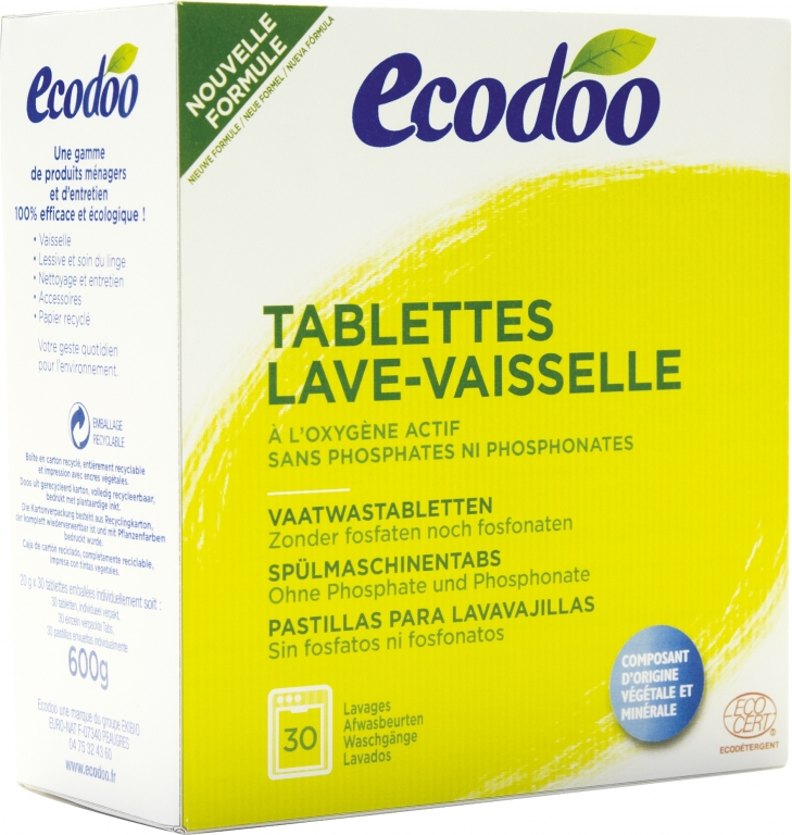 Detergent tablete vase masina spalat 30b - ECODOO