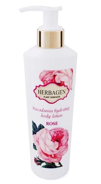 Lapte corp trandafir ulei macadamia 200ml - HERBAGEN