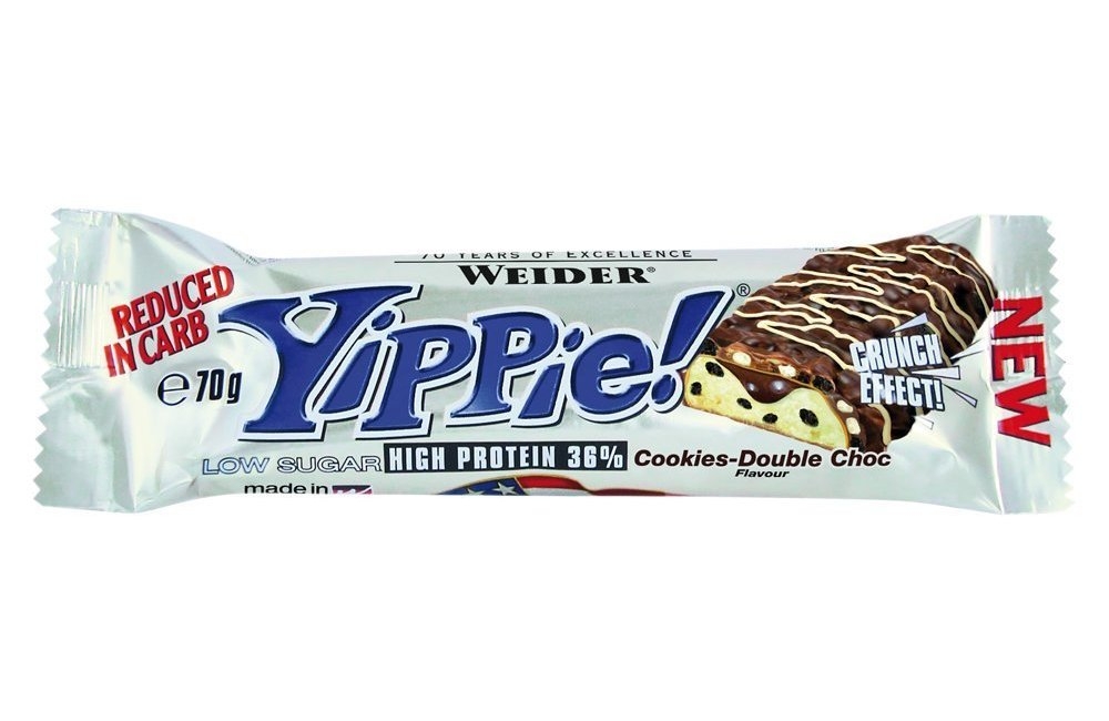 Baton proteic 36% Yippie cookie 70g - WEIDER