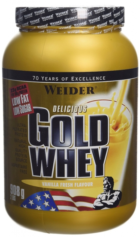 Pulbere proteica zer concentrat Gold vanilie 908g - WEIDER