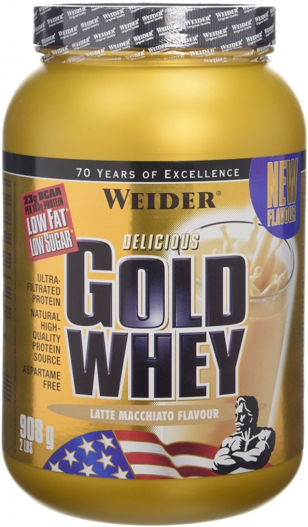 Pulbere proteica zer concentrat Gold latte macchiato 908g - WEIDER