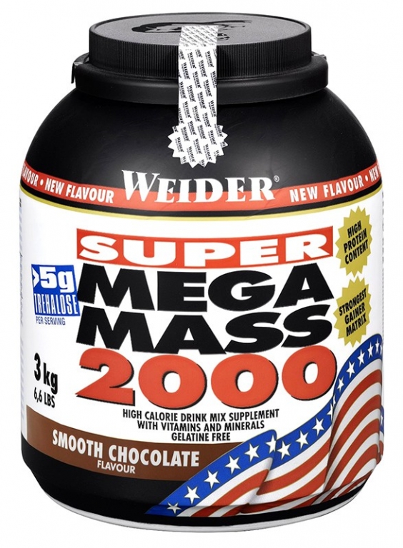 Super mega mass 2000 ciocolata 3kg - WEIDER
