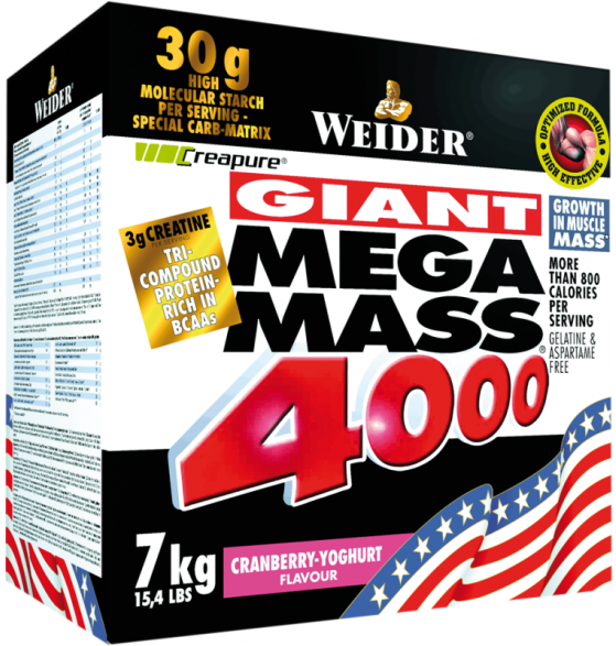 Gigant mega mass 4000 merisoare 7kg - WEIDER