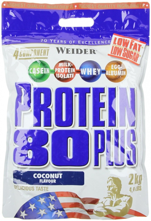 Pulbere proteica mix 4sort 80+ cocos 2kg - WEIDER