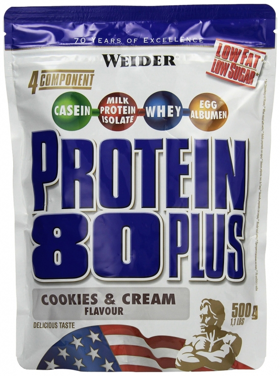 Pulbere proteica mix 4sort 80+ cookie 500g - WEIDER