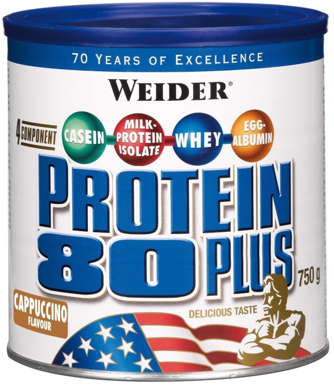 Pulbere proteica mix 4sort 80+ cappuccino 750g - WEIDER