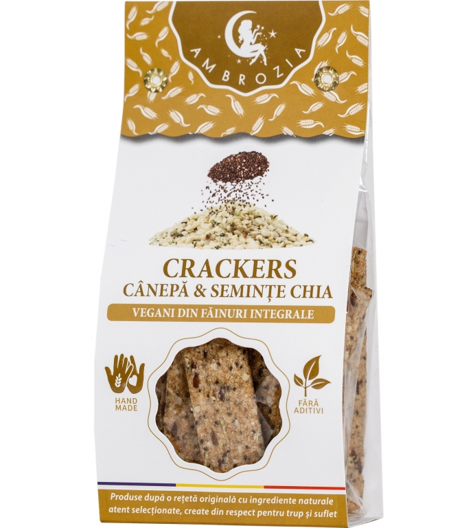 Saratele vegane integrale canepa chia 107g - AMBROZIA